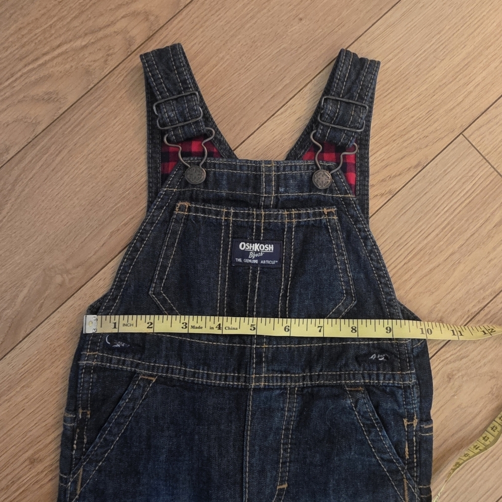 Oshkosh Bgosh Denim Overalls- 12 Months - Picture 12 of 14